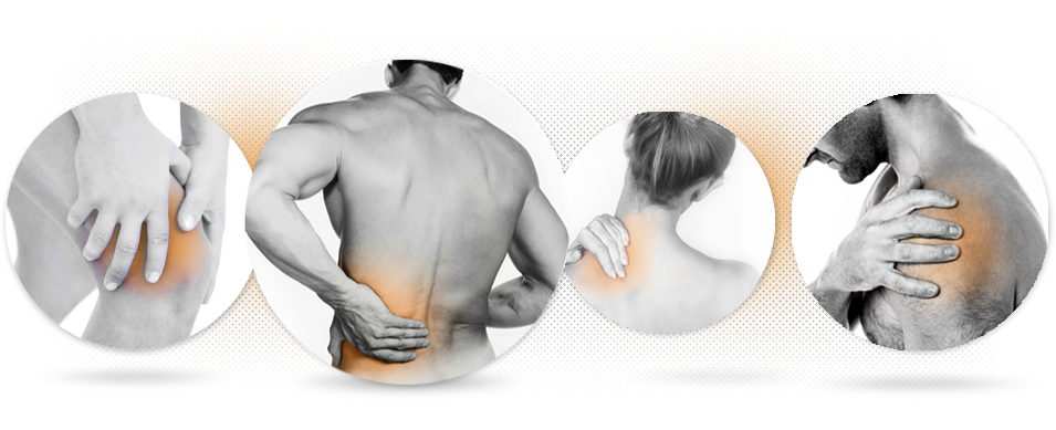 Areas of pain: Knee, Back, Neck, Shoulder